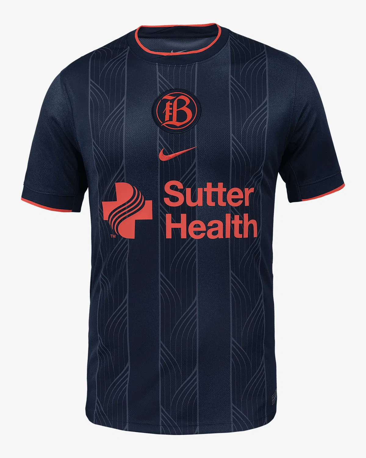 Мужская футболка Nike Dri-FIT NWSL Replica Jersey Bay FC 2025 Stadium Away, Thunder Blue/Obsidian
