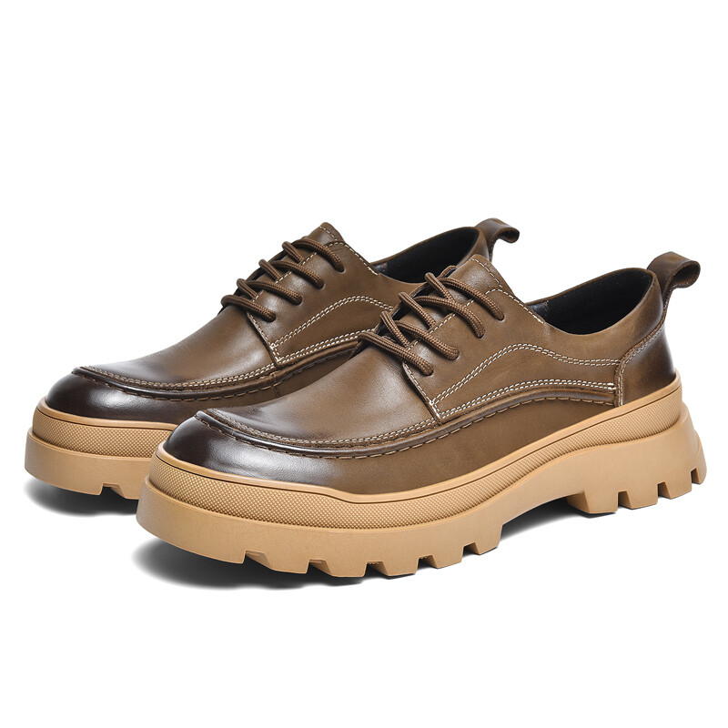 Туфли мужские Men"s Casual Men Low-Top Laoks, коричневый — фото 3