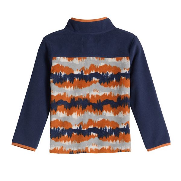 Детская куртка на молнии из высоковорсового флиса 4-12 лет Jumping Beans, Trees Print — фото 3