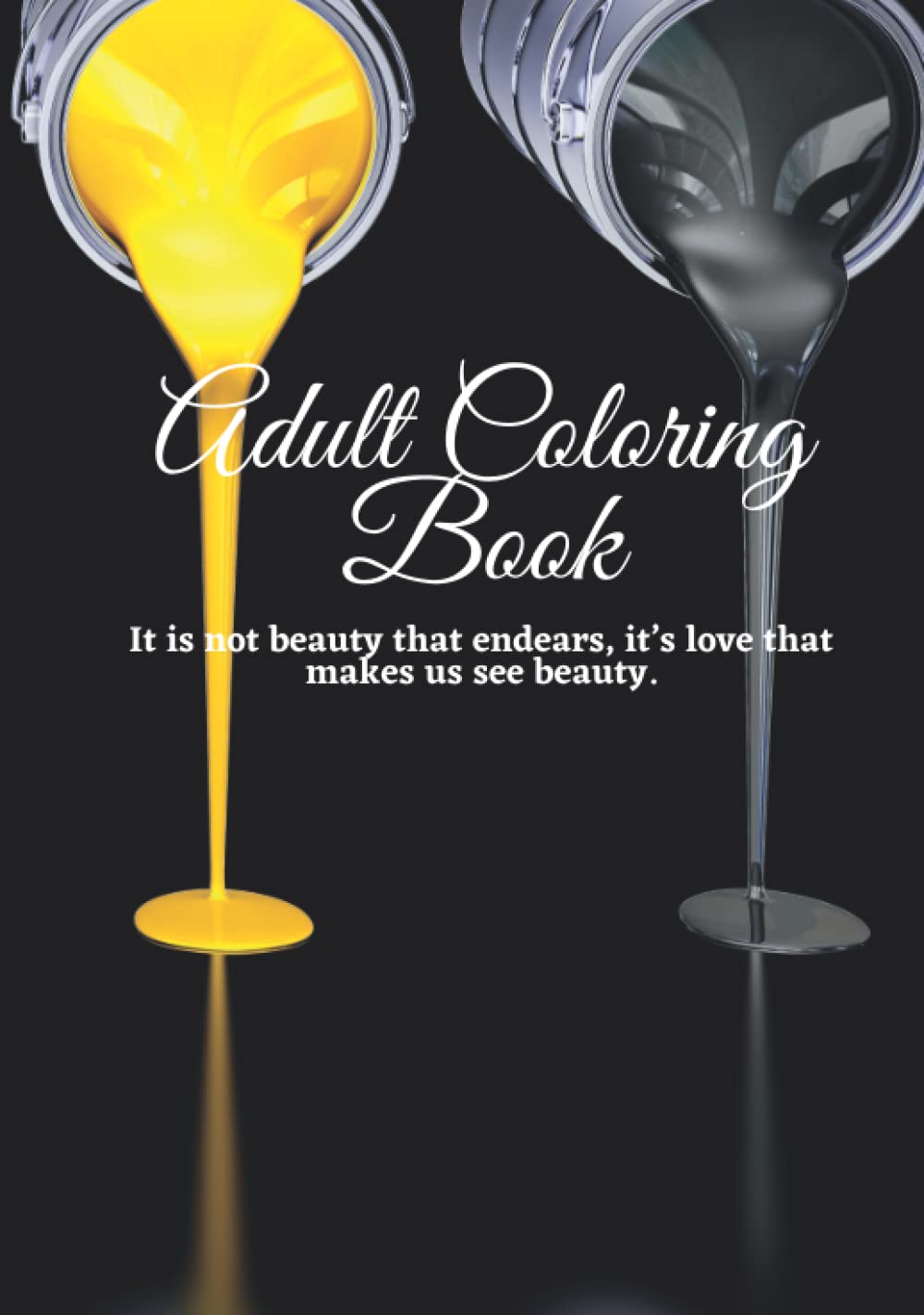 

Single Sided Adult Coloring Book Hardcover - 7"x10", Lots of Beautiful and Cute Designs (Independently published)