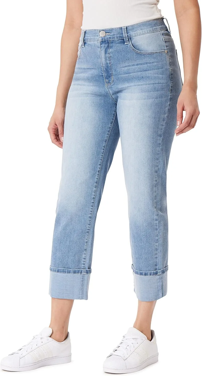 

Angels Forever Young Women's Signature Straight Crop Jeans