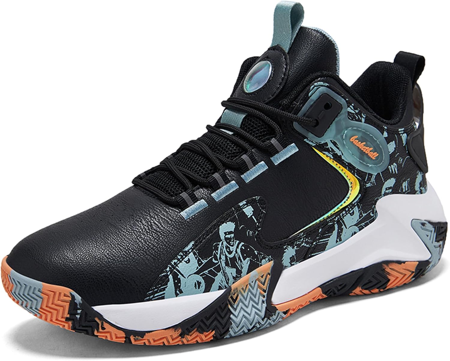 

Мужские баскетбольные кроссовки, дышащие кроссовки для ходьбы, профессиональные баскетбольные, спортивные, теннисные, беговые кроссовки, баскетбольные кроссовки, высокие баскетбольные кроссовки, боевые баскетбольные кроссовки Vtiao, черный