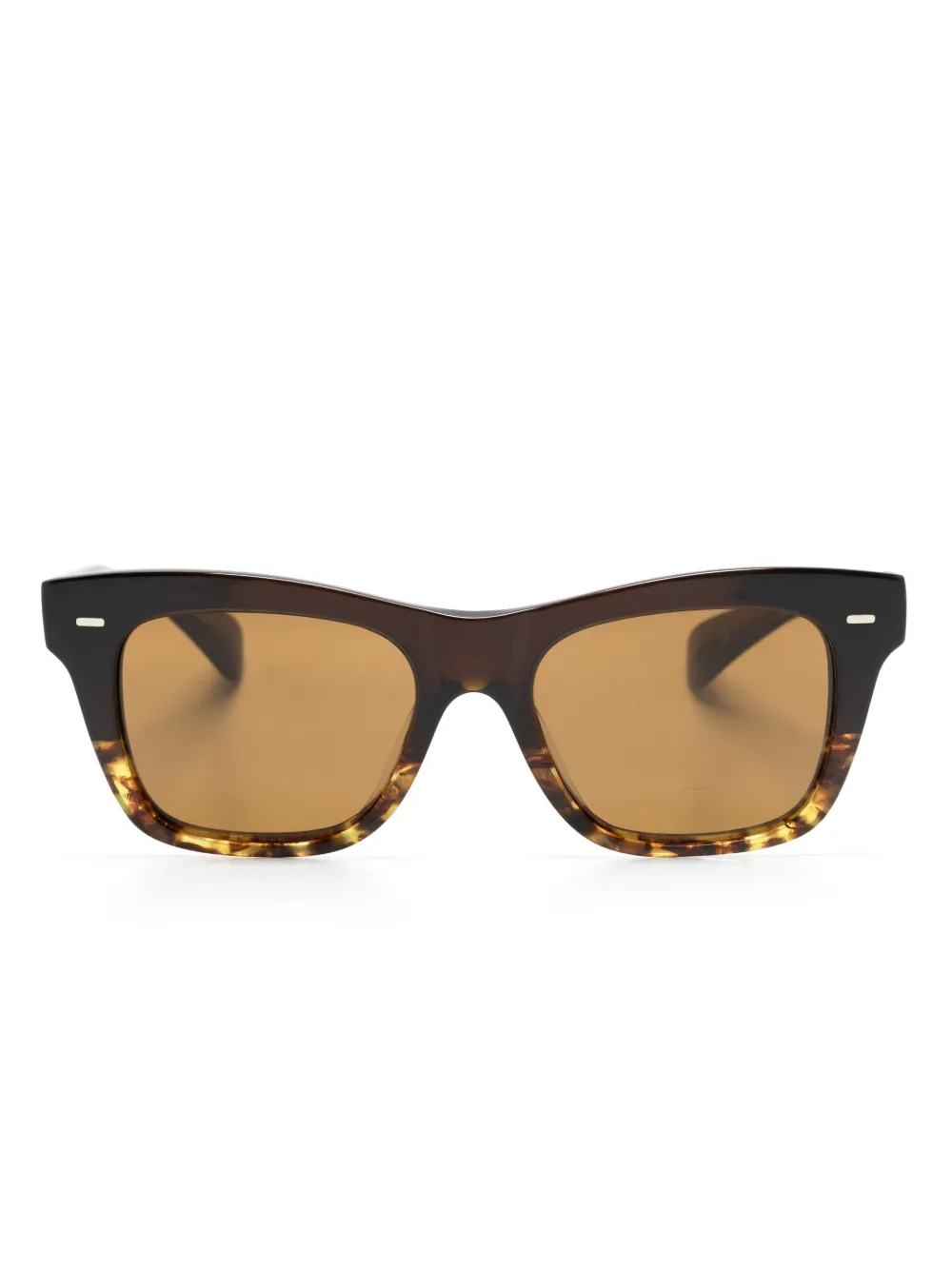 

Солнцезащитные очки в квадратной оправе Oliver Peoples, коричневый