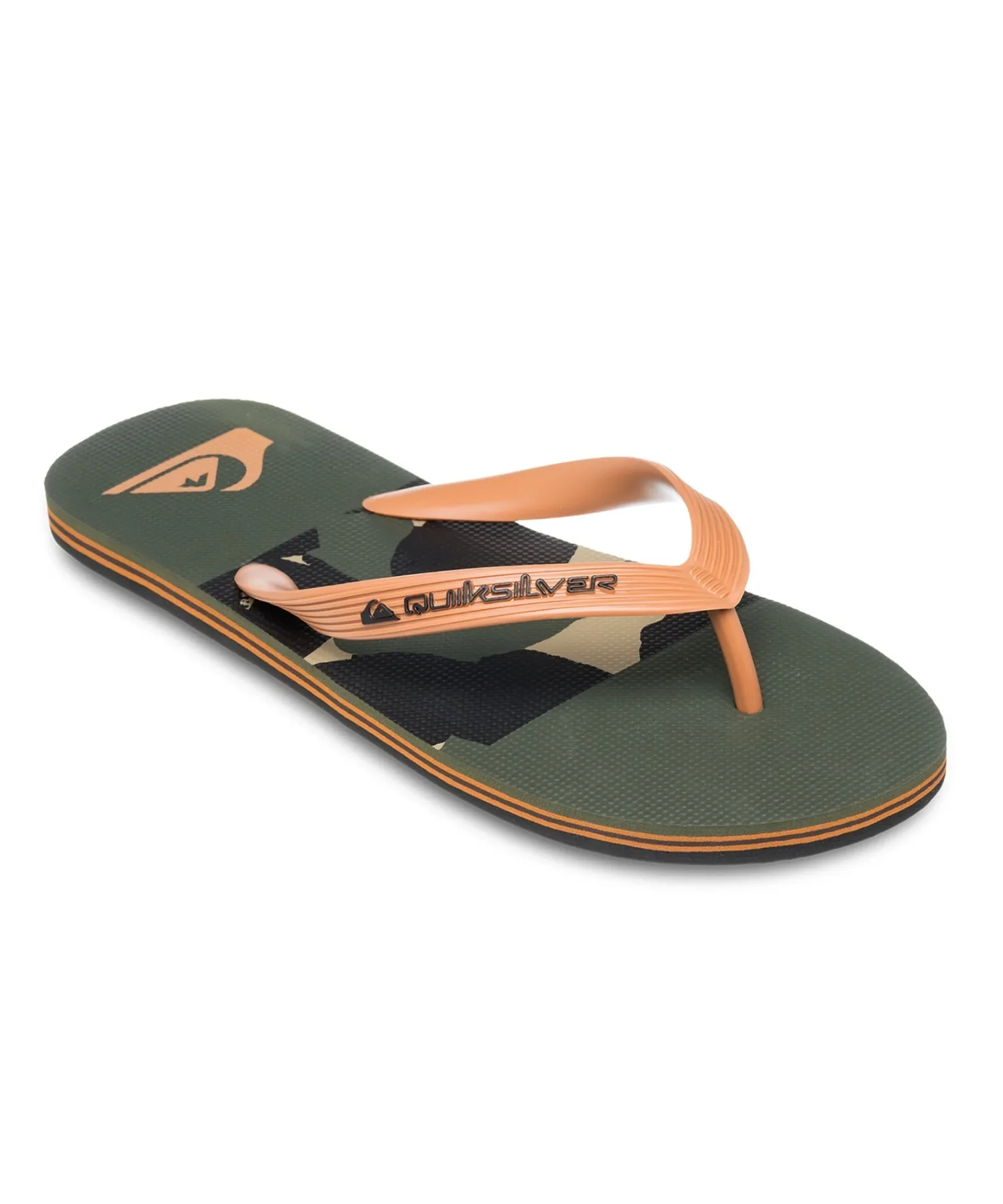 Мужские сандалии с камуфляжным узором Molokai Stripe 25 Quiksilver зеленые