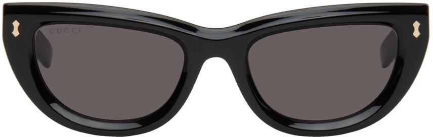 

Черные солнцезащитные очки «кошачий глаз» Gucci, цвет Black