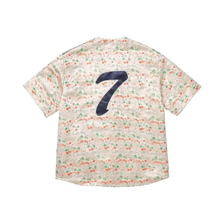Трикотажная ткань Supreme Floral Jacquard Jersey, белый — фото 2