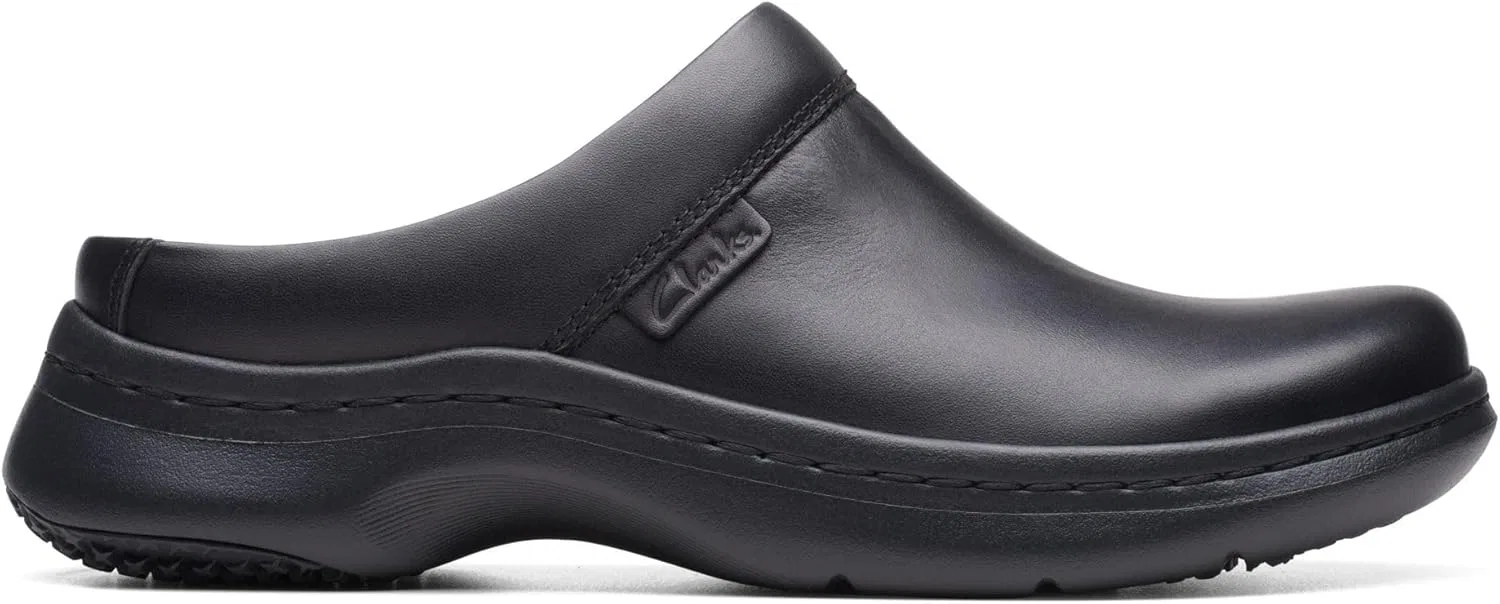 Женские сабо Clarks Clarkspro, Black Leather — фото 4