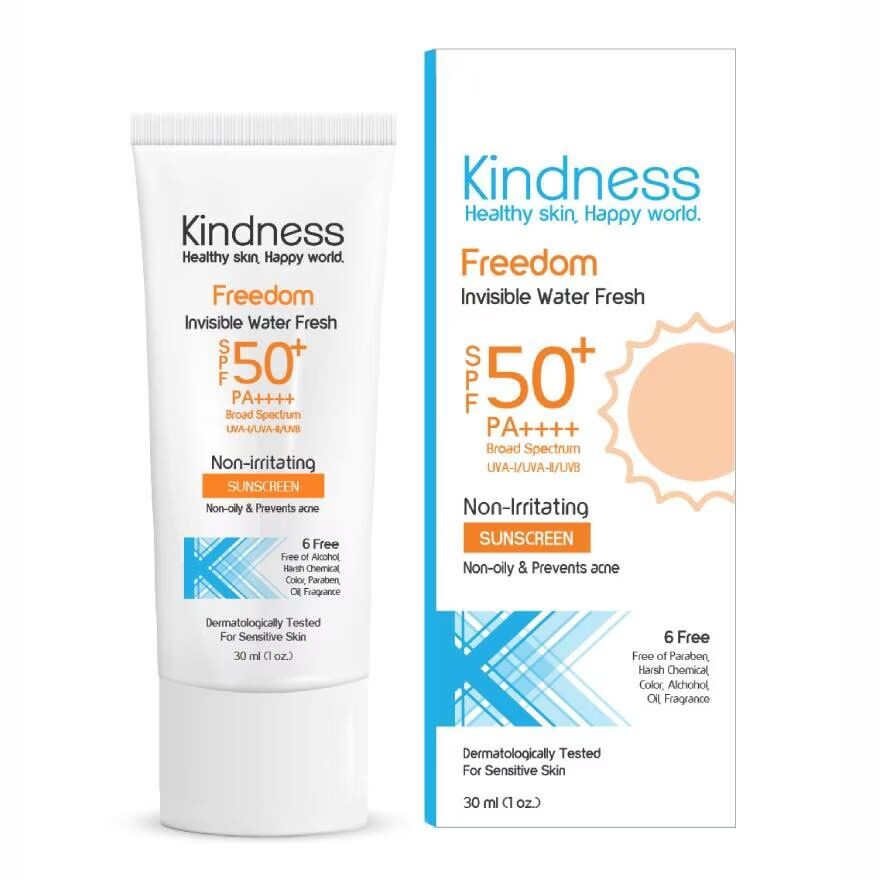 

Kindness Freedom Invisible Water Fresh SPF50+ PA++++30мл, White