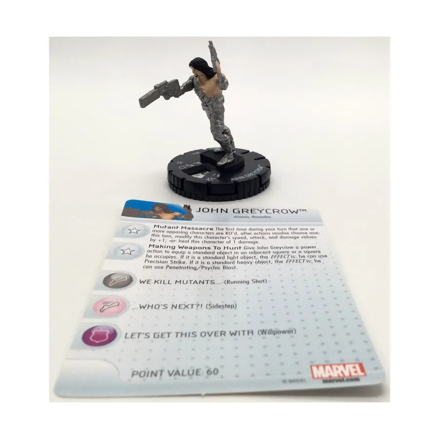 

Джон Грейкроу # 017 (U), Marvel HeroClix - Uncanny X-Men - Singles