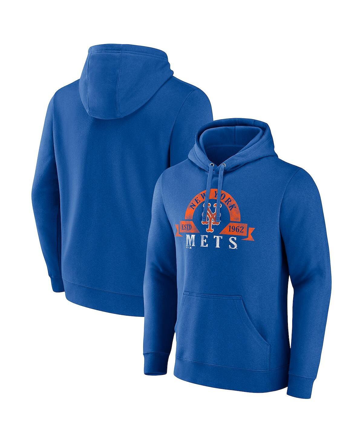 

Мужской фирменный пуловер с капюшоном Royal New York Mets Big and Tall Fanatics