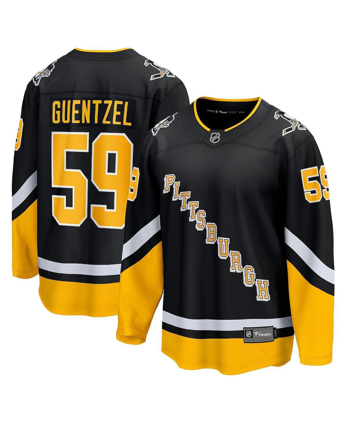 

Мужская черная футболка с логотипом Jake Guentzel Pittsburgh Penguins 2021/22, альтернативная футболка отколовшегося премьер-министра Fanatics, Черный, Мужская черная футболка с логотипом Jake Guentzel Pittsburgh Penguins 2021/22, альтернативная футболка 