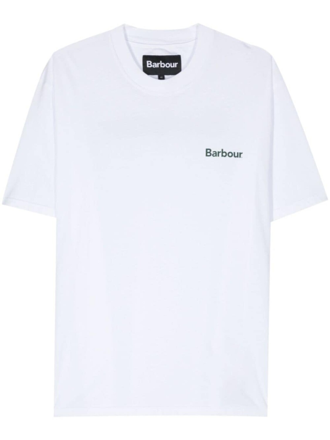 

Barbour футболка с логотипом, белый