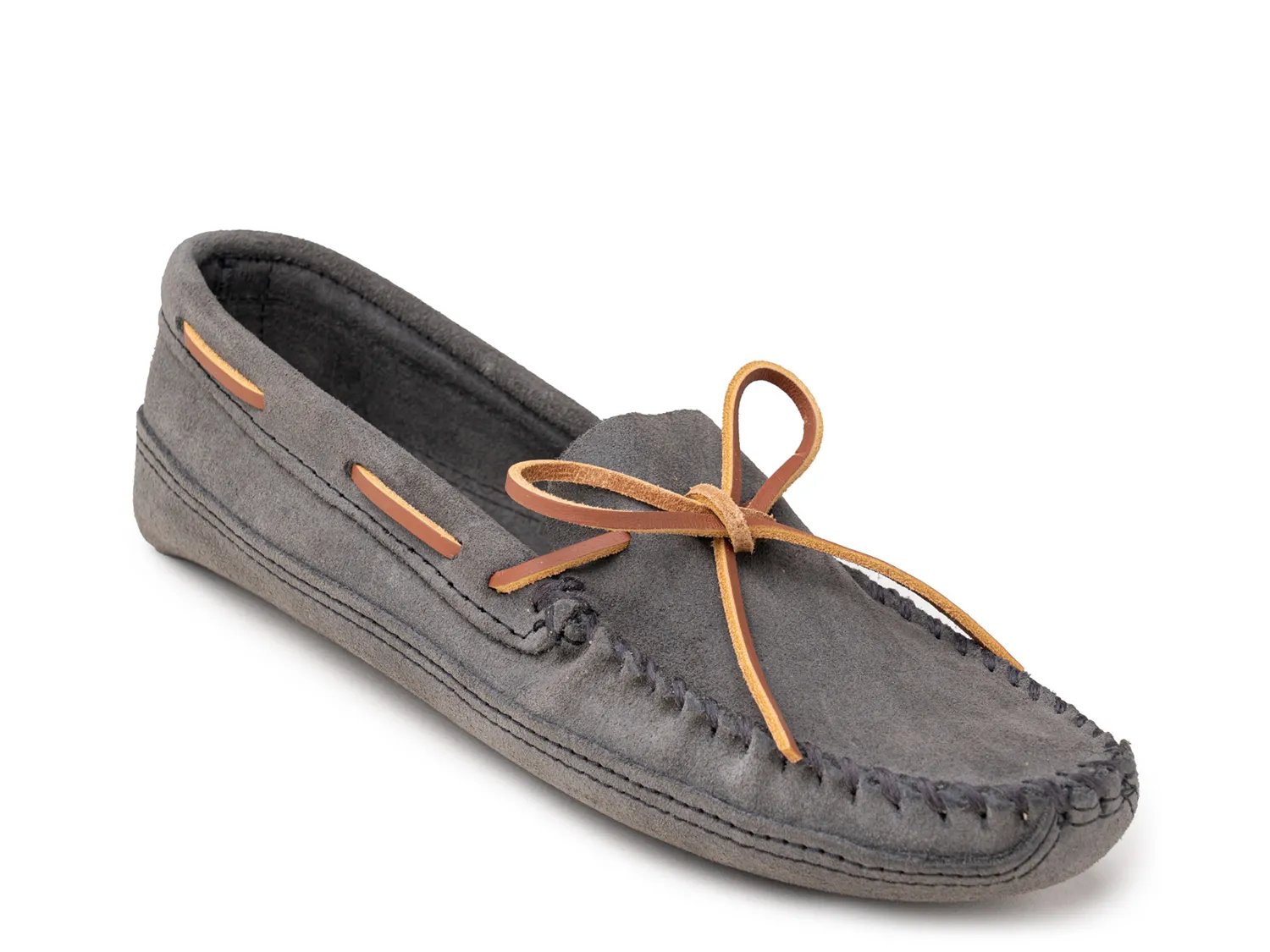 

Тапочки Minnetonka Double Bottom Softsole Slipper - Men's, серый