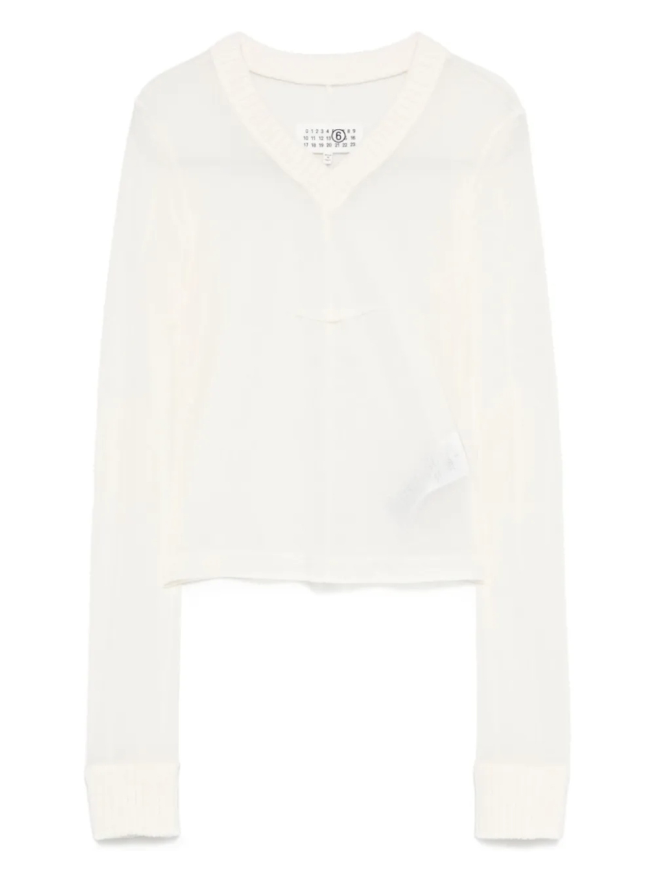 

Футболка с V-образным вырезом MM6 Maison Margiela