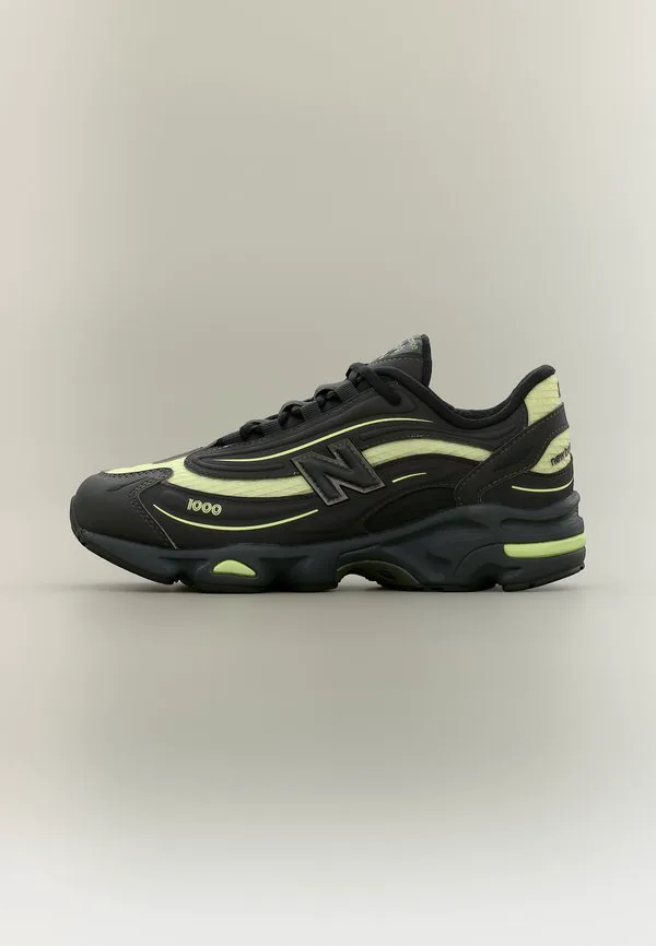 Кроссовки унисекс m1000 New Balance, Black Metallic/Dry Lime