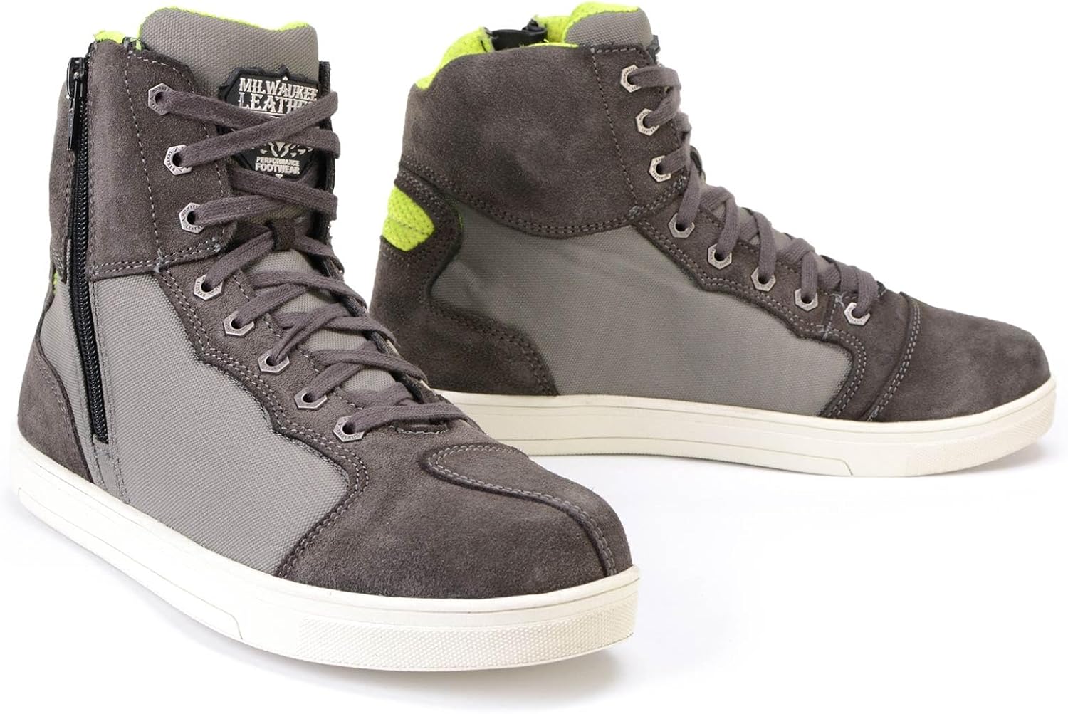 

Мужские мотоциклетные ботинки Milwaukee Leather - усиленная подошва, стелька с контролем климата, противоскользящая подошва, серый