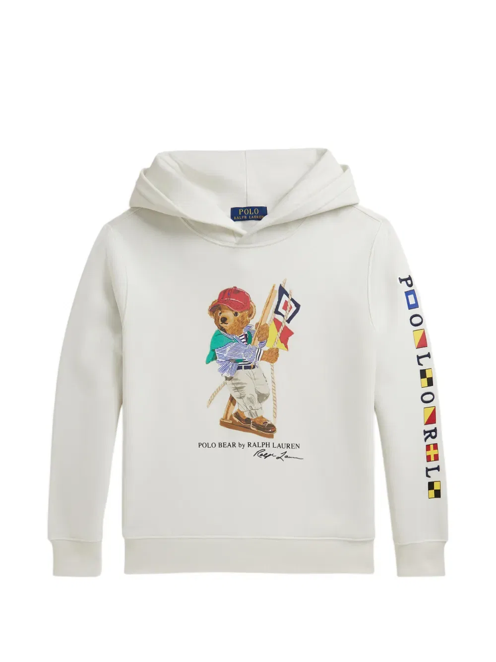 Толстовка с изображением медведя Polo Ralph Lauren Kids, нейтральный