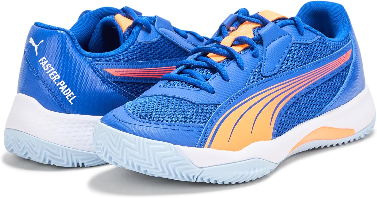 Мужские кроссовки Puma Nova Court для пикабола, белый/синий/ярко-синий — фото 3