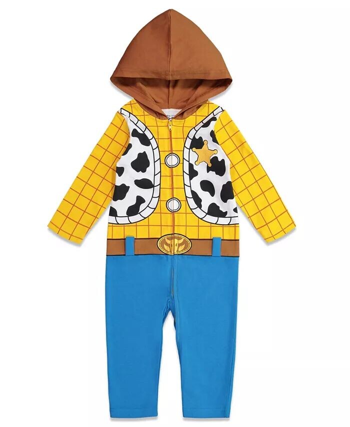

Комбинезон на молнии для маленьких мальчиков Pixar Toy Story Woody для новорожденных до Disney, желтый