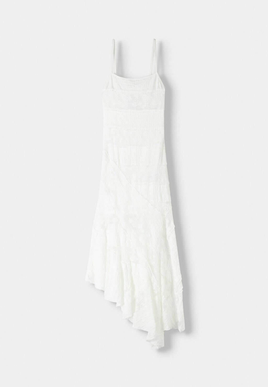 

Платье макси BLONDE MIDI Bershka, белый