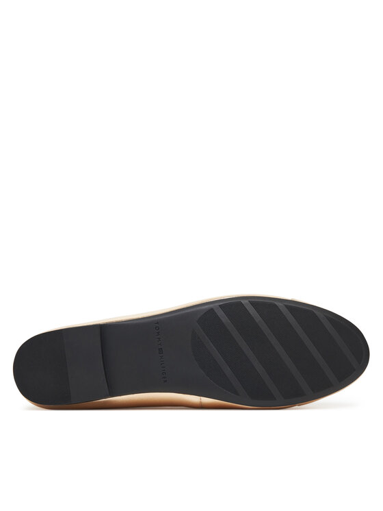 Балетки Metallic Toe-Cap FW0FW08920 Tommy Hilfiger, золотой — фото 4