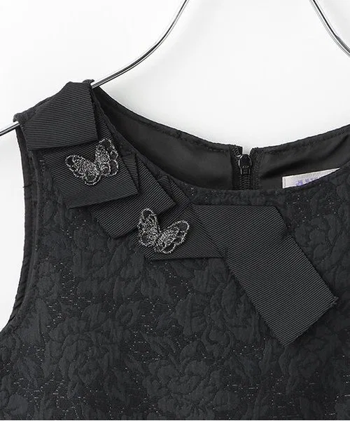 Детское платье с косажем ANNA SUI mini чёрное — фото 4