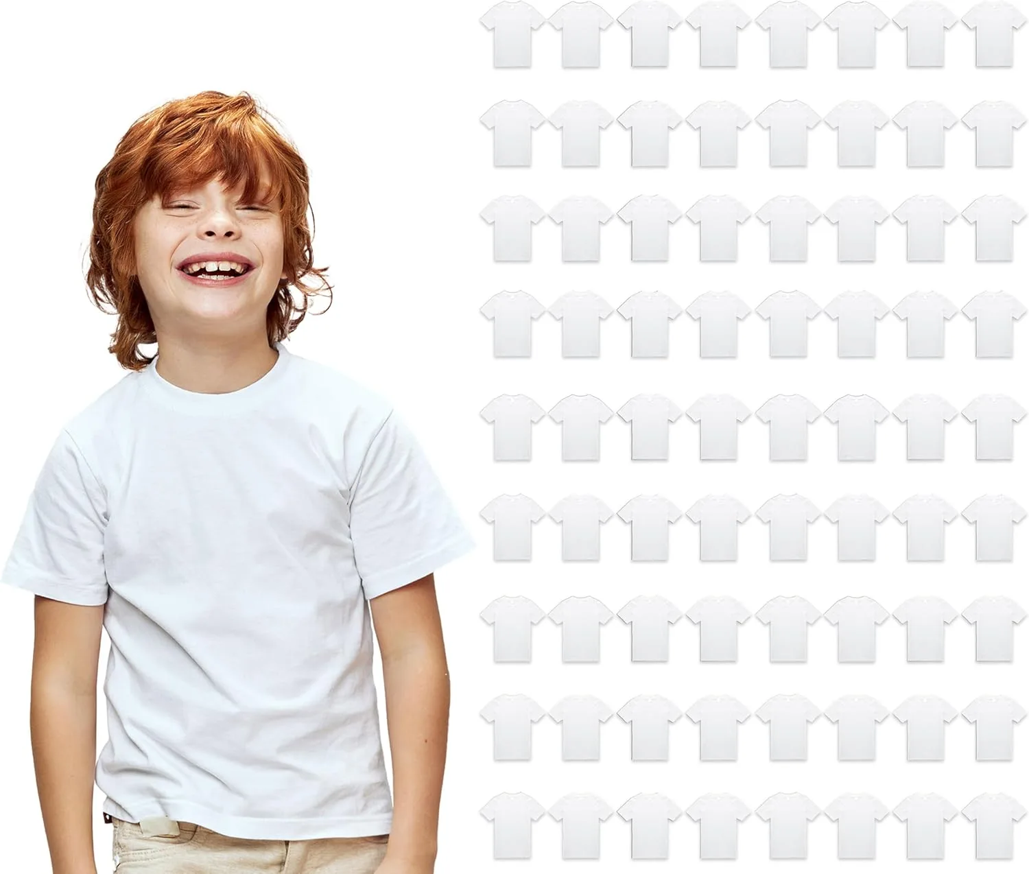 

BILLIONHATS 72 Pack детские футболки из хлопка, унисекс, ассорти цветов