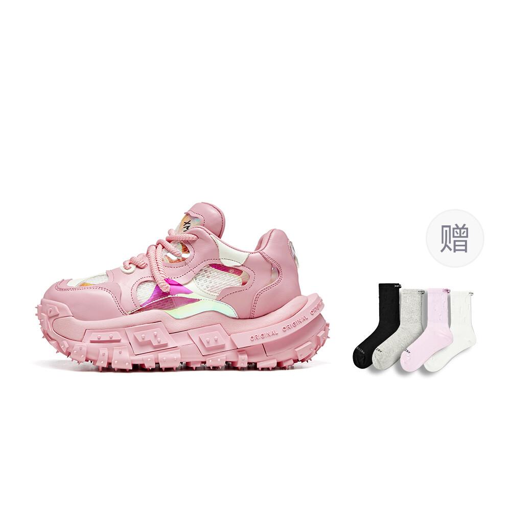 

Кроссовки женские толстые низкие Xmzy, фиолетовый