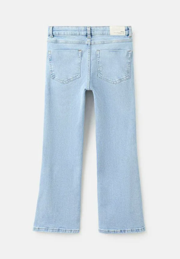 Детские расклешенные джинсы Mango Kids, Light Blue — фото 2