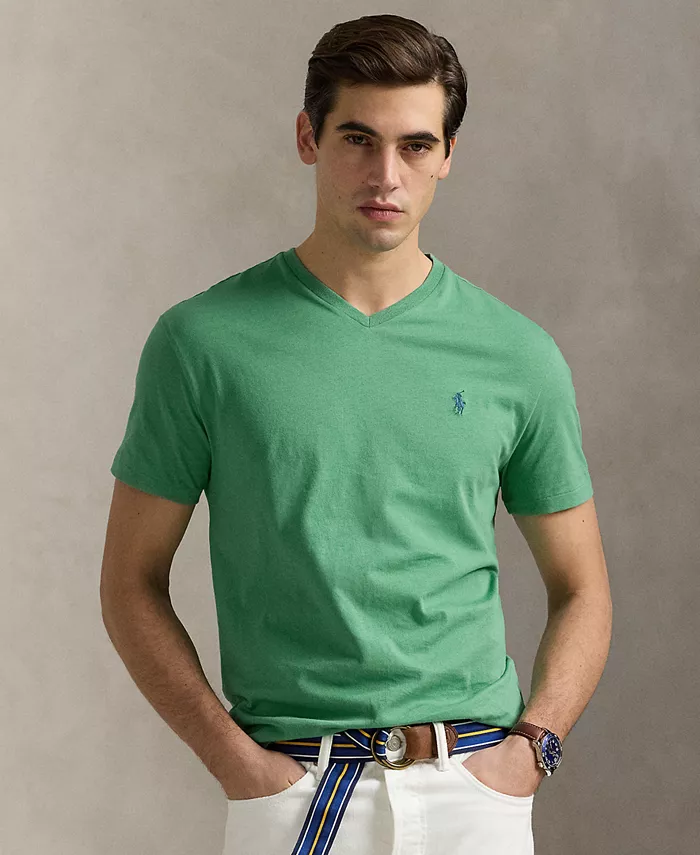 

Мужская футболка с V-образным вырезом Classic-Fit Polo Ralph Lauren, зеленый