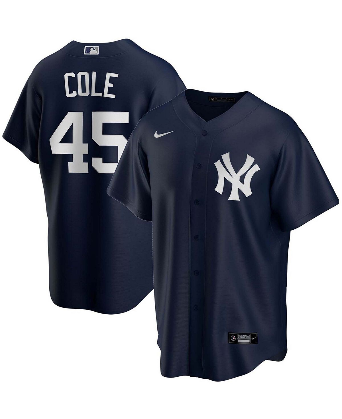 

Мужская футболка с альтернативной копией имени игрока Gerrit Cole Navy New York Yankees Nike