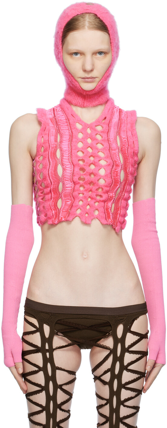 

Sinead O Dwyer Pink Shibari Vest