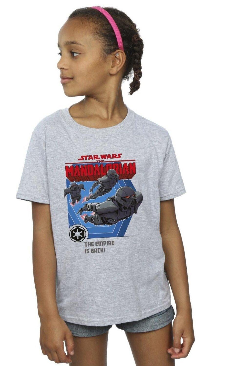 

Хлопковая футболка «Мандалорская империя возвращается» Star Wars, серый