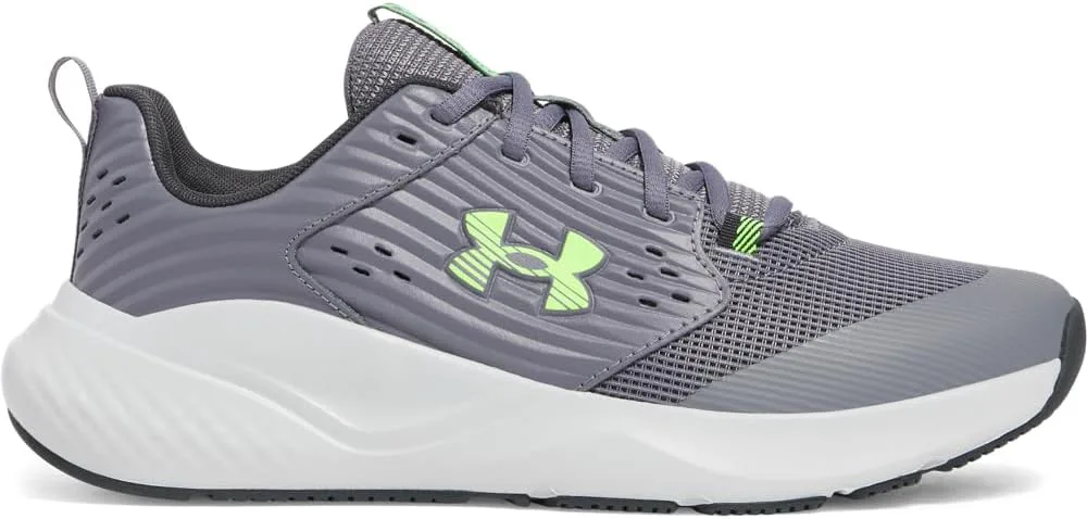 Кроссовки для мужчин Under Armour Charged Commit Trainer 4, серый/зеленый — фото 4