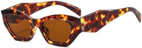 

Модные солнцезащитные очки неправильной формы для женщин, винтажные розово-фиолетовые оттенки, защита от ультрафиолета UV400, мужские солнцезащитные очки MTZJH, Leopard Tea