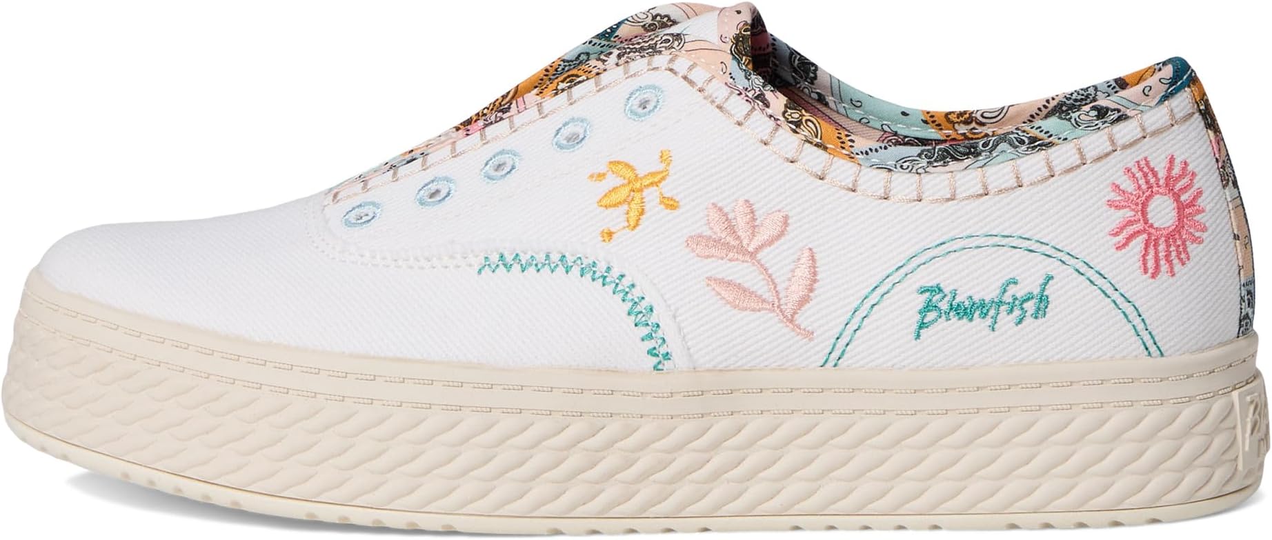 Кроссовки Blowfish Malibu Super Sweet Slip On Shoes, цвет White Twill Fabric — фото 4
