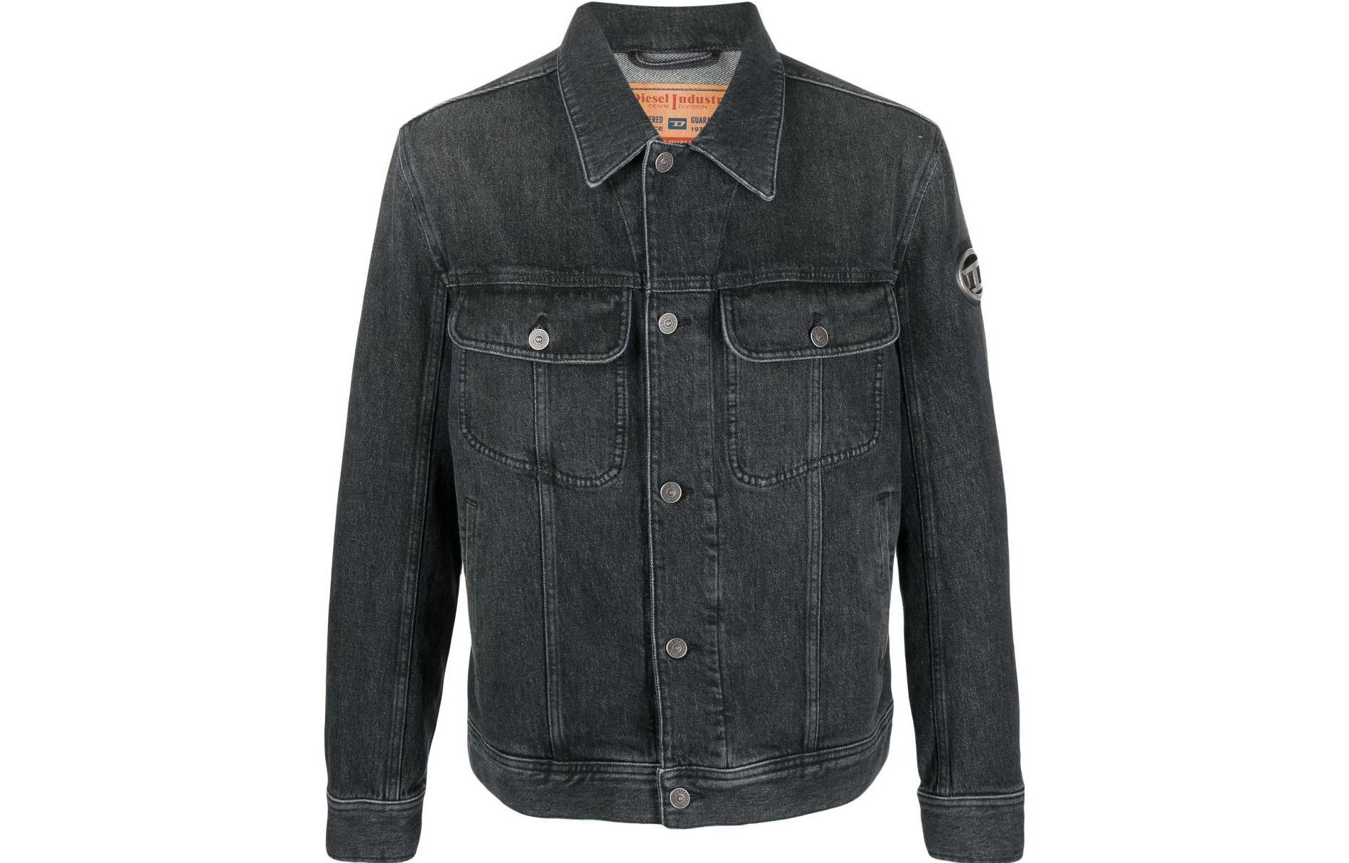 

DIESEL Джинсовая куртка мужская черная, Black