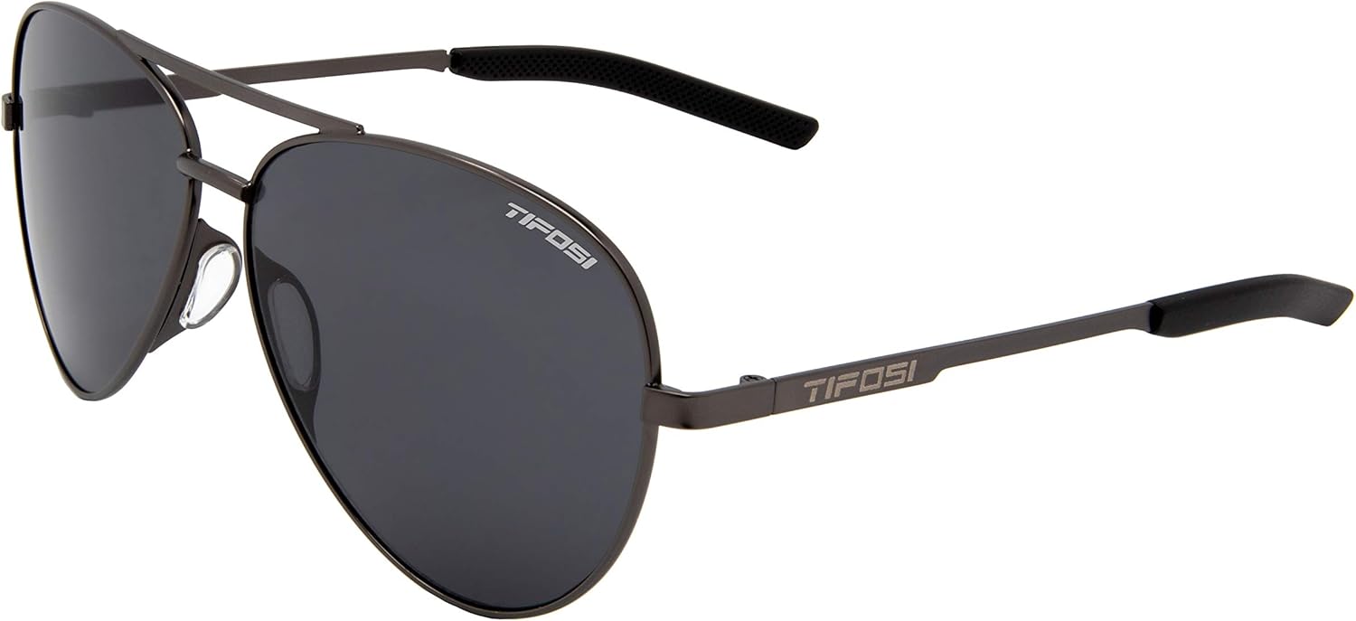 

Солнцезащитные очки-авиаторы Shwae Tangle Free для мужчин и женщин — идеально подходят для полетов, игры в гольф, походов, бега и создания стильного образа Tifosi, Graphite (Smoke Polarized Lens)