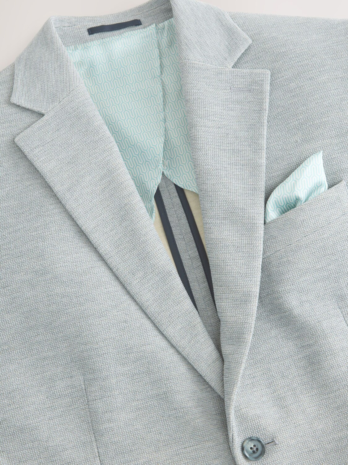 Next Серый пиджак Slim fit — фото 4