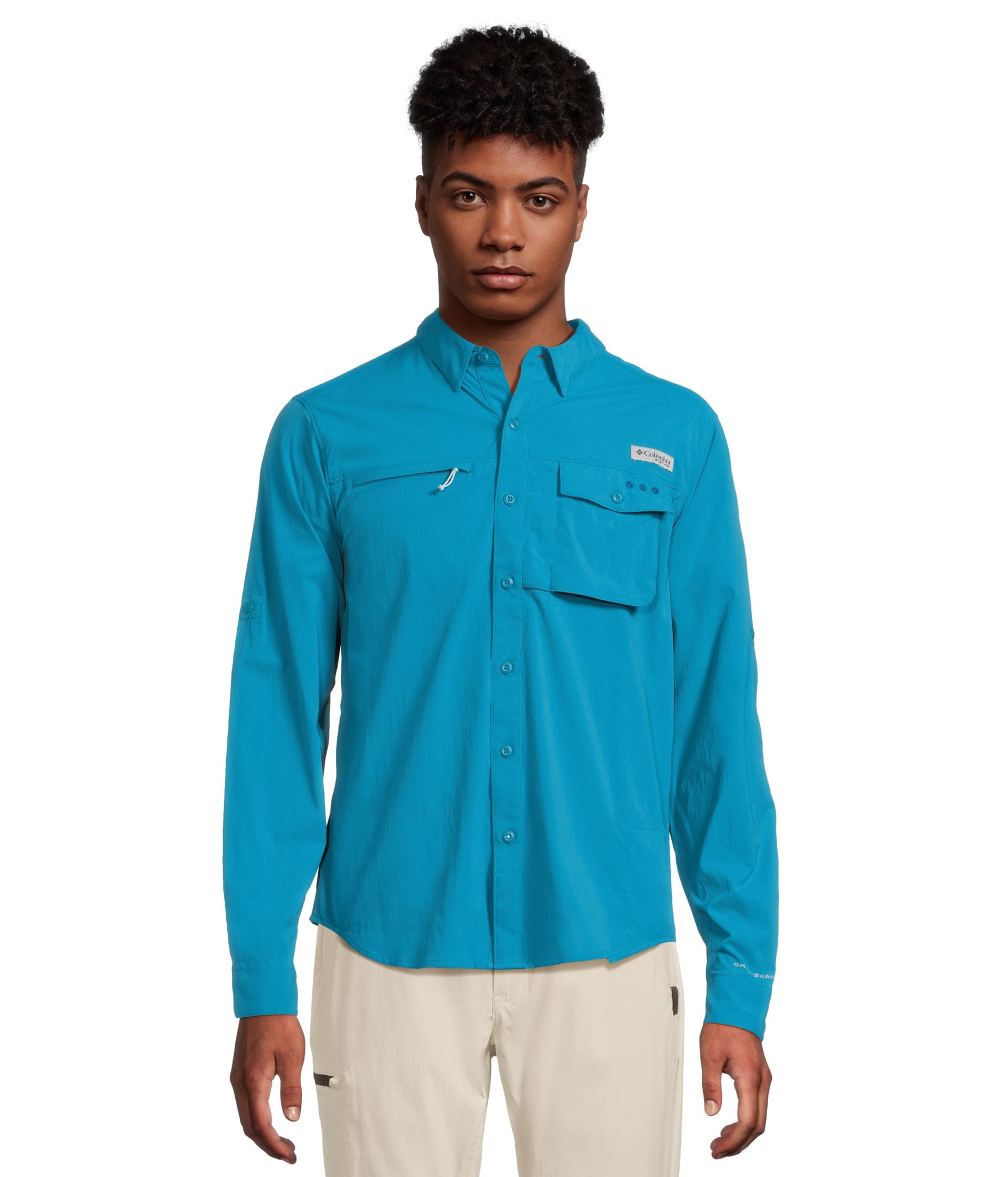 

Рубашка Columbia Wild Cast Long Sleeve Shirt, Blue Echo
