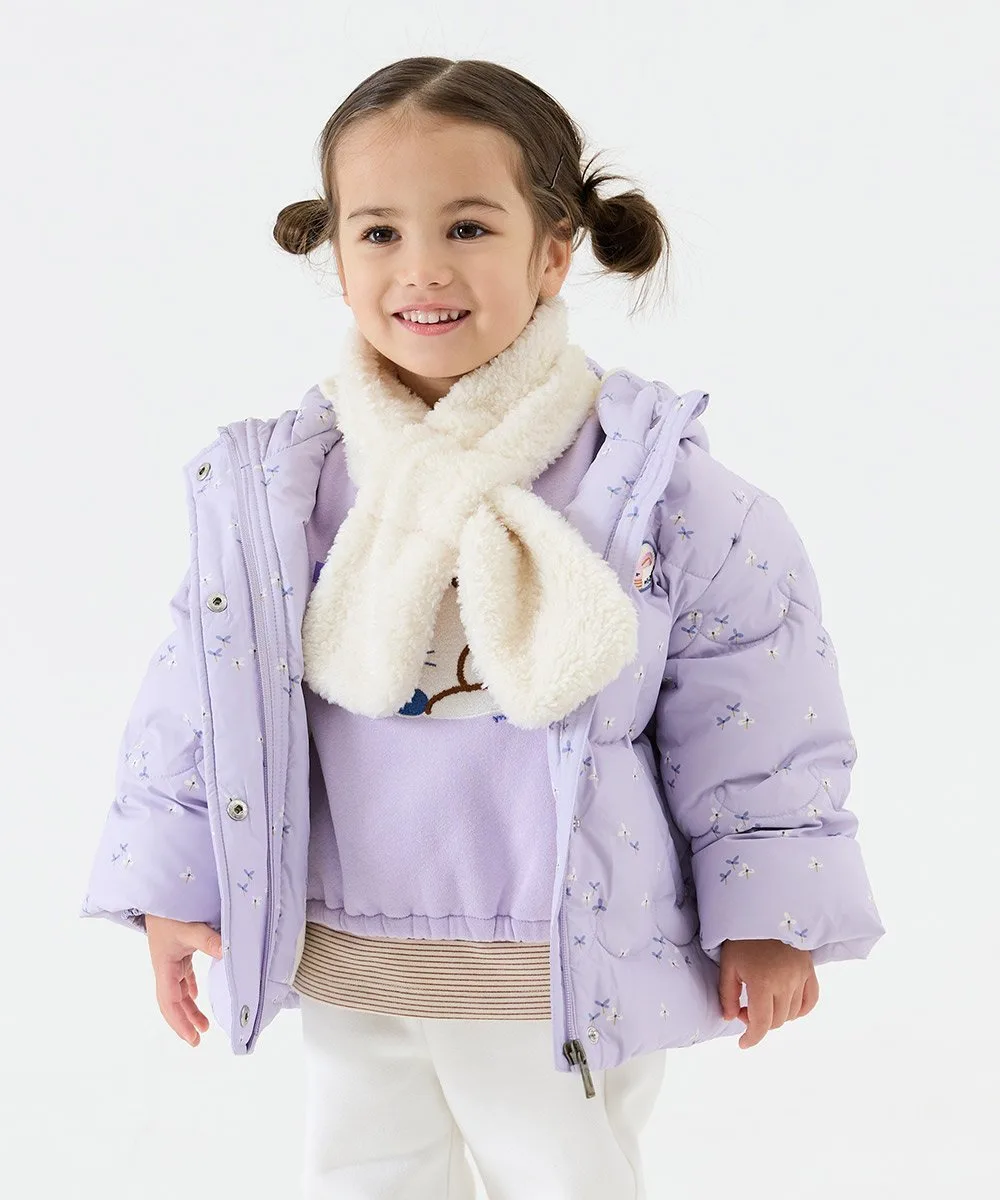 Куртка с капюшоном и перьями Moimoln, Light Purple