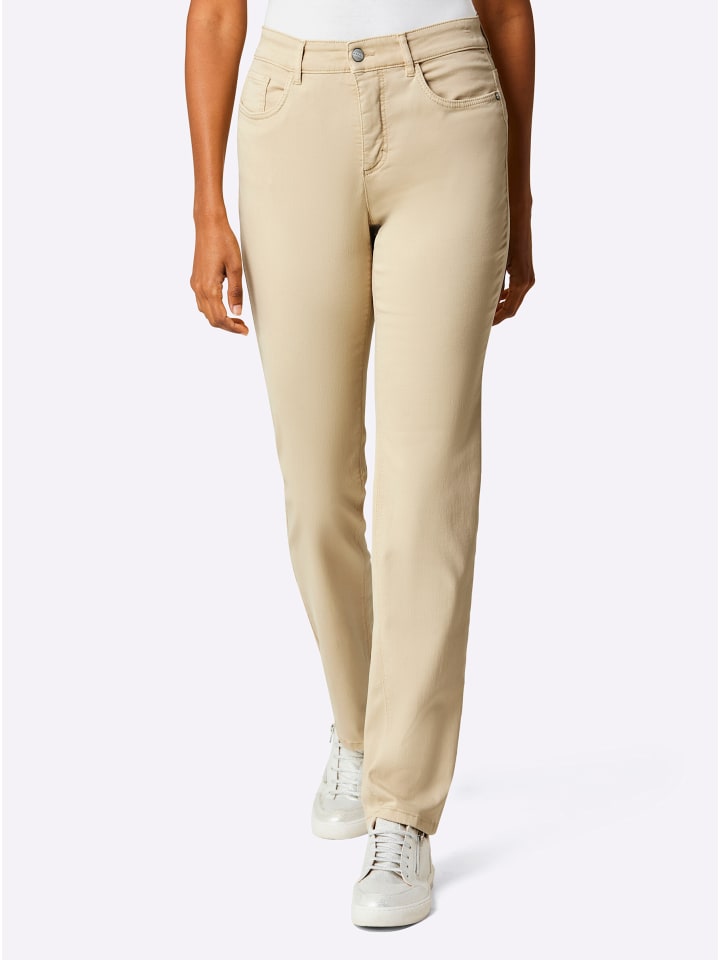 

Джинсы с пятью карманами песочного цвета ascari