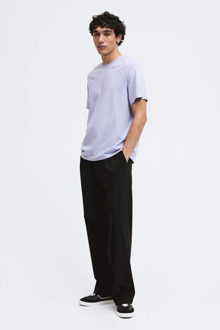 

Футболка стандартного кроя H&M, фиолетовый