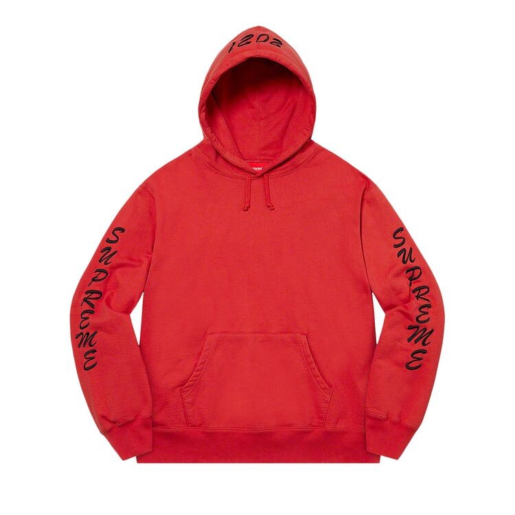 

Толстовка Supreme Guardian Hooded Sweatshirt Burnt Red, красный