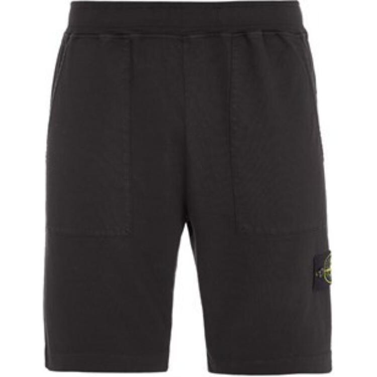 Повседневные шорты унисекс черные Stone Island, черный