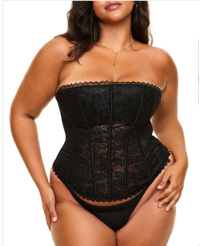 

Женский комплект из корсета и стрингов Hailey Plus-Size с подкладкой Adore Me, черный