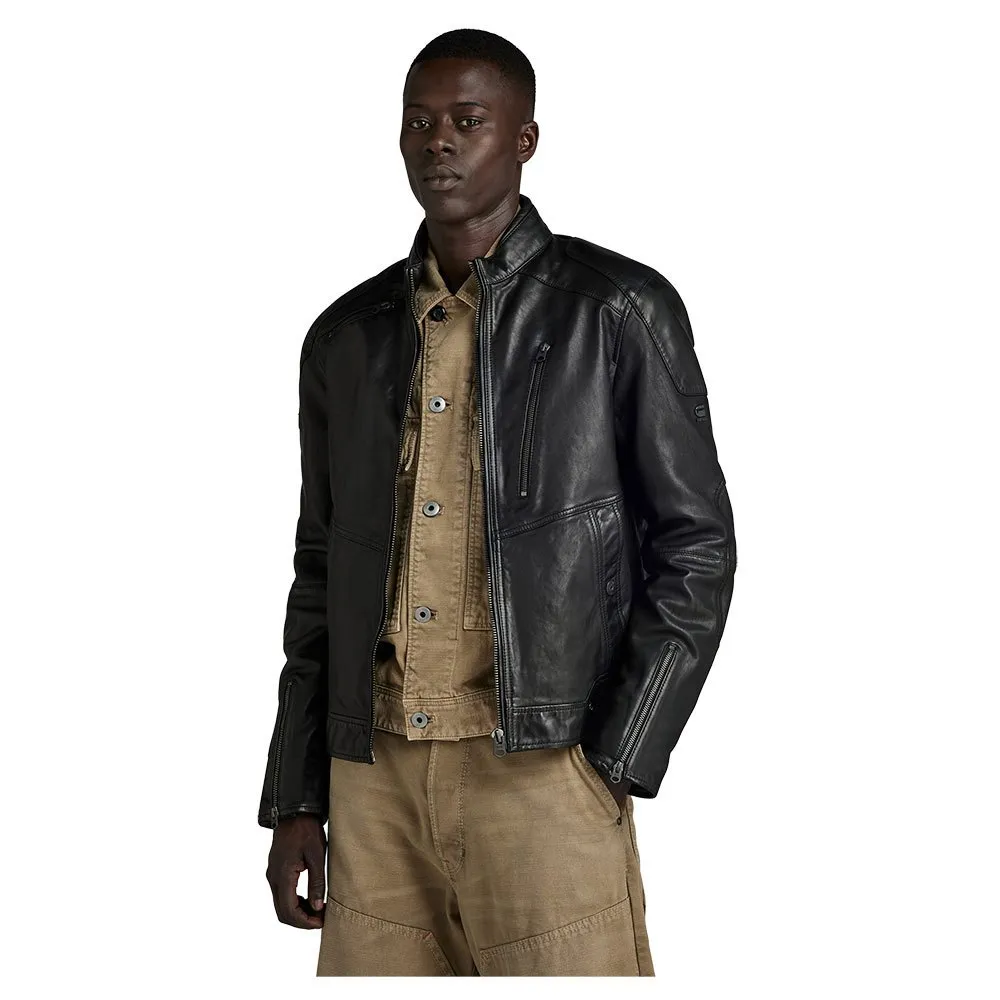 

Куртка G-Star Biker leather, черный
