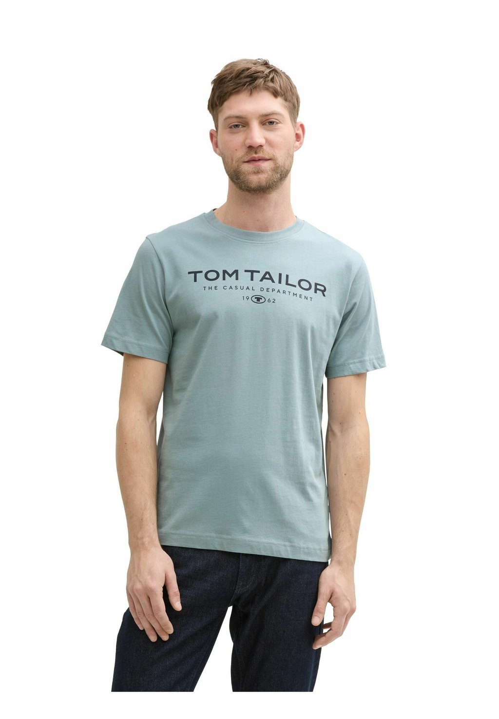 

Футболка с принтом 2ER-PACK TOM TAILOR, серый