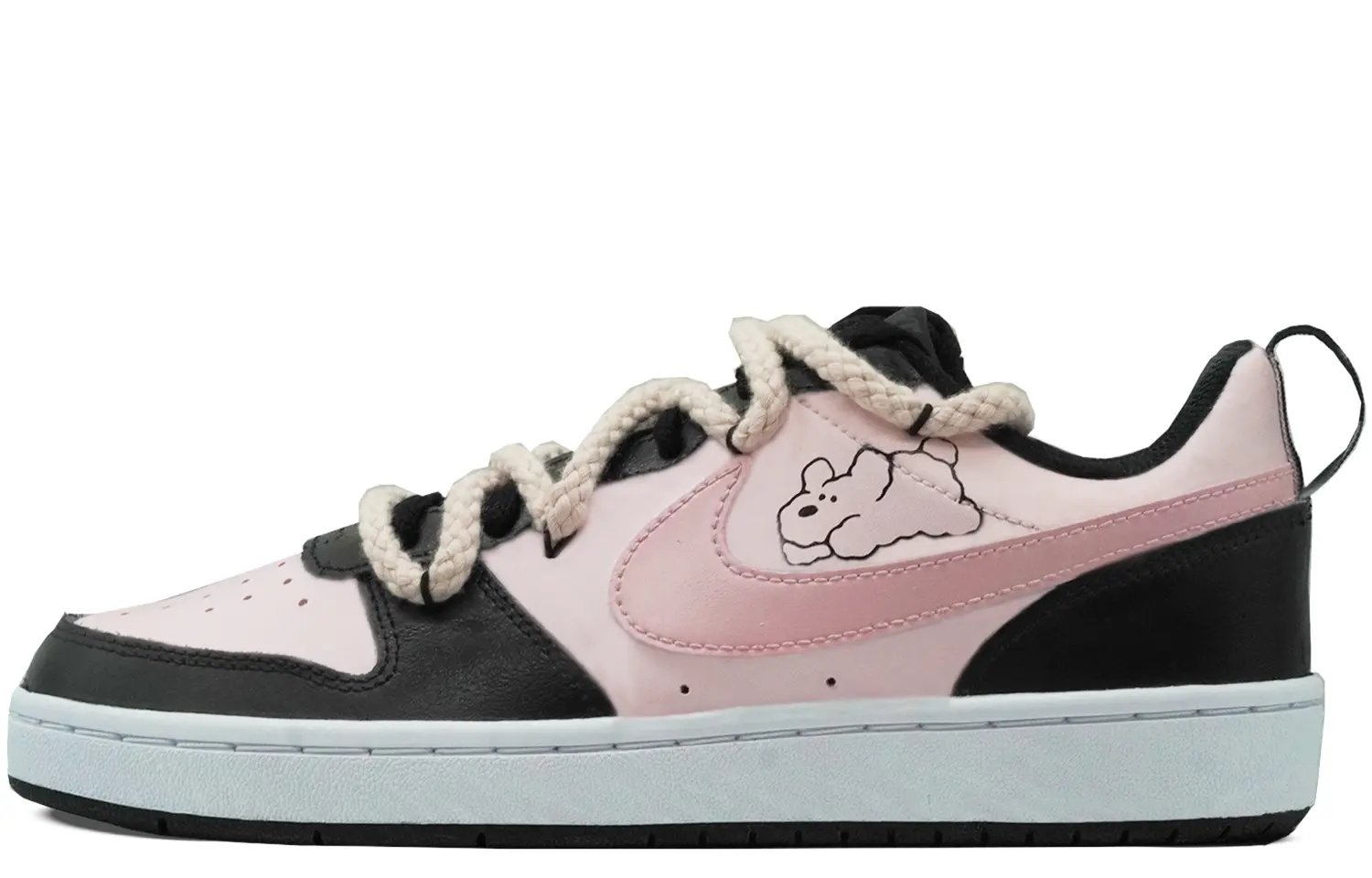 

Кроссовки Nike Court Borough Skateboard Shoes Women's Low-Top Pink, Черный, Кроссовки Nike Court Borough Skateboard Shoes Women's Low-Top Pink