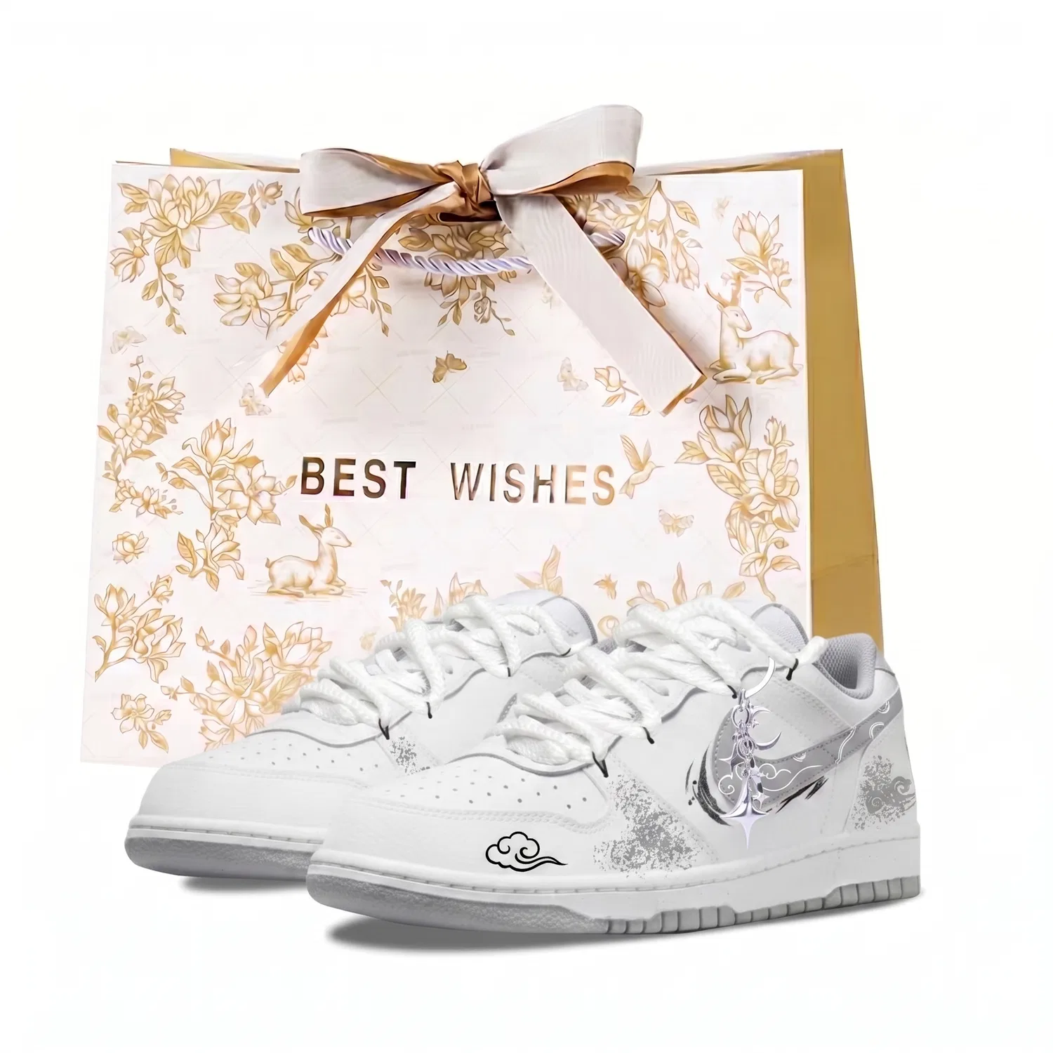 Кроссовки для скейтбординга Nike Big Low серые